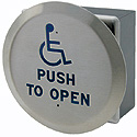 buy 6” Round Push Plate on 4 ½” Square Wall Switch