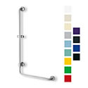 buy POLYCOLOR Series L-shaped Colored Grab Bar Equipped with Hand Shower Holder