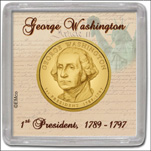 Snap-Tite Coin Display - 2" x 2", Presidential Dollar MAIN