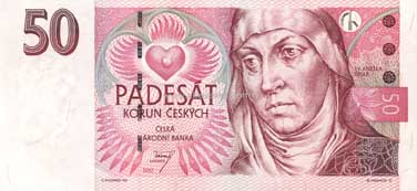 Czech Republic Banknote, 50 Korun, 1997, P#17 MAIN
