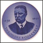 Theodore Roosevelt, Royal Copenhagen Plaquette #178 MAIN
