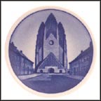 Grundtvig's Church, Royal Copenhagen Plaquette #33 MAIN