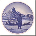 Dogsled in Greenland, Royal Copenhagen Plaquette #44 MAIN