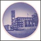 Aarhus Town Hall, Royal Copenhagen Plaquette #60 MAIN