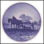 Landmanden (The Farmer), Royal Copenhagen Plaquette #76 MAIN