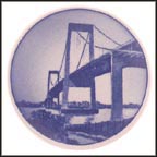 New Little Belt Bridge, Royal Copenhagen Plaquette #88 MAIN