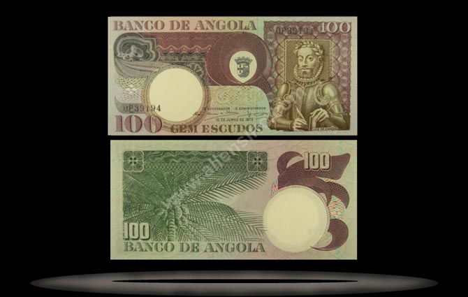 Angola Banknote, 100 Escudos, 10.6.1973, P#106 MAIN