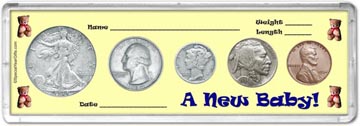 1934 A New Baby! Coin Gift Set THUMBNAIL
