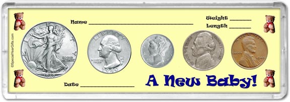1940 A New Baby! Coin Gift Set LARGE