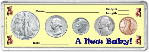 1946 A New Baby! Coin Gift Set LARGE