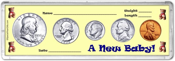 1956 A New Baby! Coin Gift Set MAIN