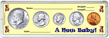 1964 A New Baby! Coin Gift Set THUMBNAIL