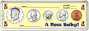 1970 A New Baby! Coin Gift Set THUMBNAIL