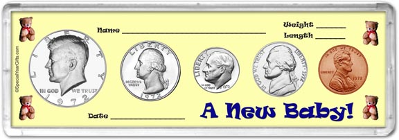 1972 A New Baby! Coin Gift Set MAIN