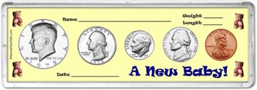 1972 A New Baby! Coin Gift Set THUMBNAIL