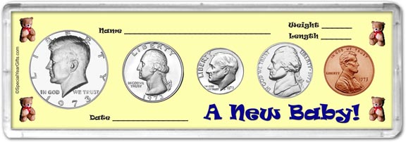 1973 A New Baby! Coin Gift Set MAIN