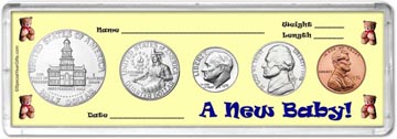1976 A New Baby! Coin Gift Set THUMBNAIL