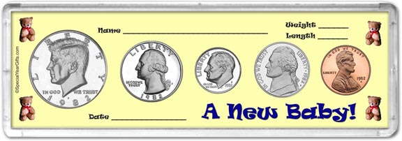 1982 A New Baby! Coin Gift Set MAIN