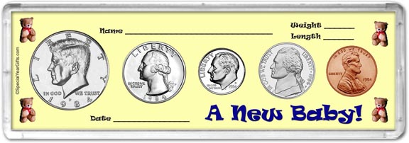 1984 A New Baby! Coin Gift Set LARGE