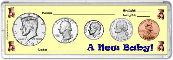 1991 A New Baby! Coin Gift Set MAIN