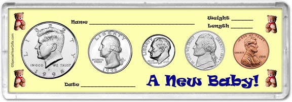 1998 A New Baby! Coin Gift Set MAIN