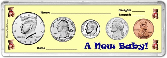 1999 A New Baby! Coin Gift Set MAIN