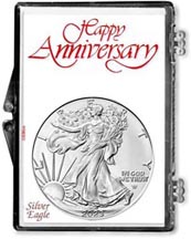 Happy Anniversary American Silver Eagle Gift Display for the year 2023 THUMBNAIL