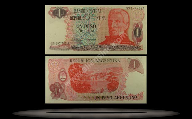 Argentina Banknote, 1 Peso Argentino, ND (1983-84), P#311a MAIN