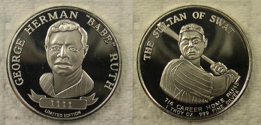 Babe Ruth - The Sultan Of Swat' Art Bar. MAIN