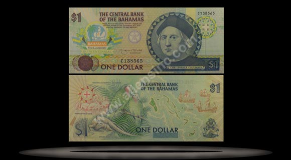 Bahamas Banknote, 1 Dollar, ND (1992), P#50 MAIN