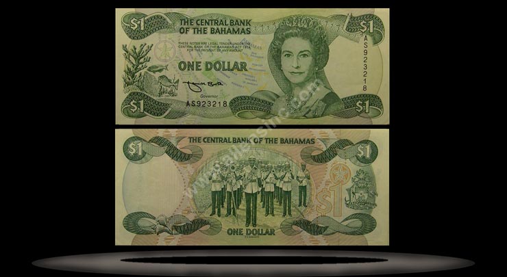 Bahamas Banknote, 1 Dollar, ND (1992), P#51 MAIN