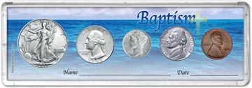 1942 Baptism Coin Gift Set THUMBNAIL
