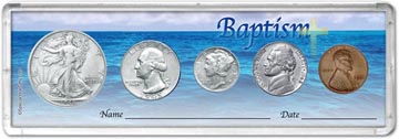 1945 Baptism Coin Gift Set THUMBNAIL