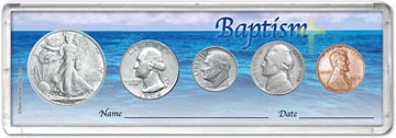 1946 Baptism Coin Gift Set THUMBNAIL