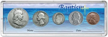 1950 Baptism Coin Gift Set THUMBNAIL