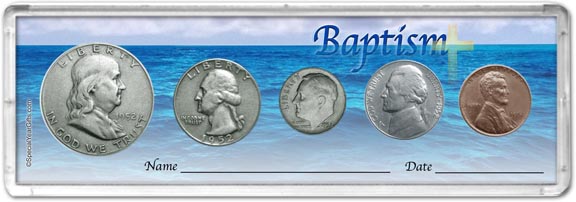1952 Baptism Coin Gift Set LARGE