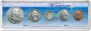 1954 Baptism Coin Gift Set THUMBNAIL