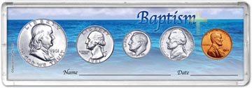 1961 Baptism Coin Gift Set THUMBNAIL