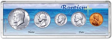 1964 Baptism Coin Gift Set THUMBNAIL