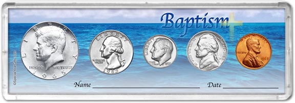 1965 Baptism Coin Gift Set MAIN