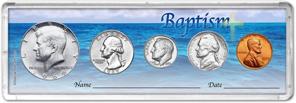 1969 Baptism Coin Gift Set MAIN