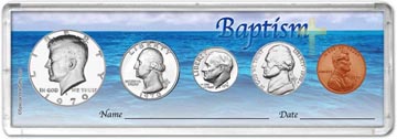 1970 Baptism Coin Gift Set THUMBNAIL