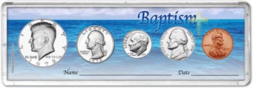 1972 Baptism Coin Gift Set THUMBNAIL