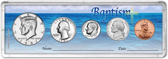 1981 Baptism Coin Gift Set MAIN