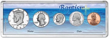 1982 Baptism Coin Gift Set THUMBNAIL