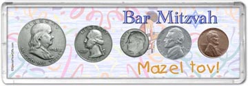 1948 Bar Mitzvah Coin Gift Set THUMBNAIL