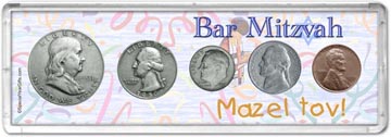 1950 Bar Mitzvah Coin Gift Set THUMBNAIL