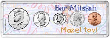 1998 Bar Mitzvah Coin Gift Set THUMBNAIL