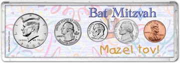 2002 Bat Mitzvah Coin Gift Set THUMBNAIL