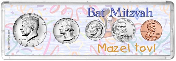 2021 Bat Mitzvah Coin Gift Set LARGE